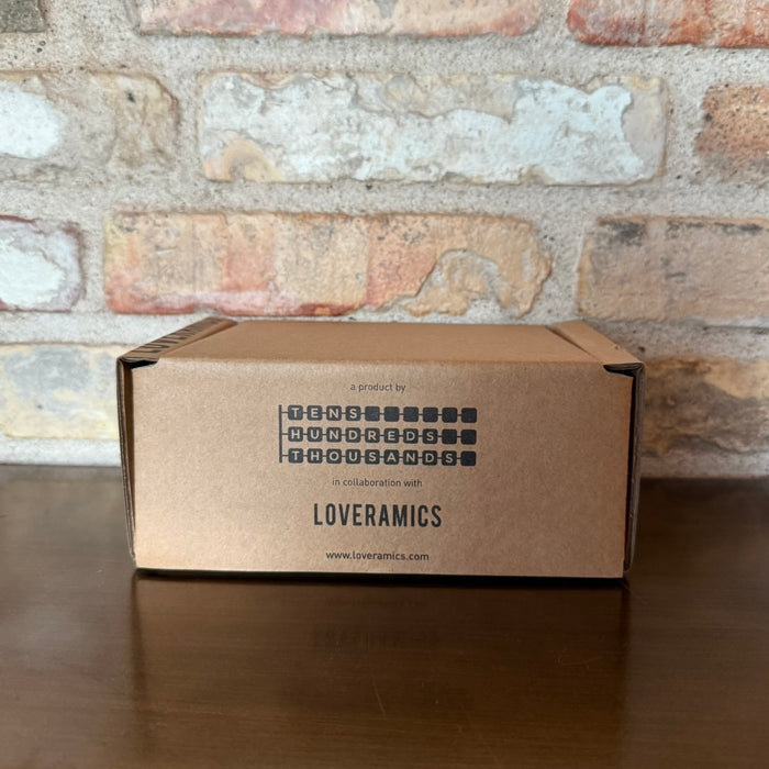 Loveramics – Ceramic Set of 2 Bean Dispenser Trays – White