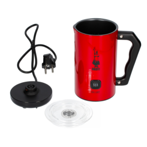 Bialetti Electric Milk Frother – MKF02 (Red, White &amp; Black)