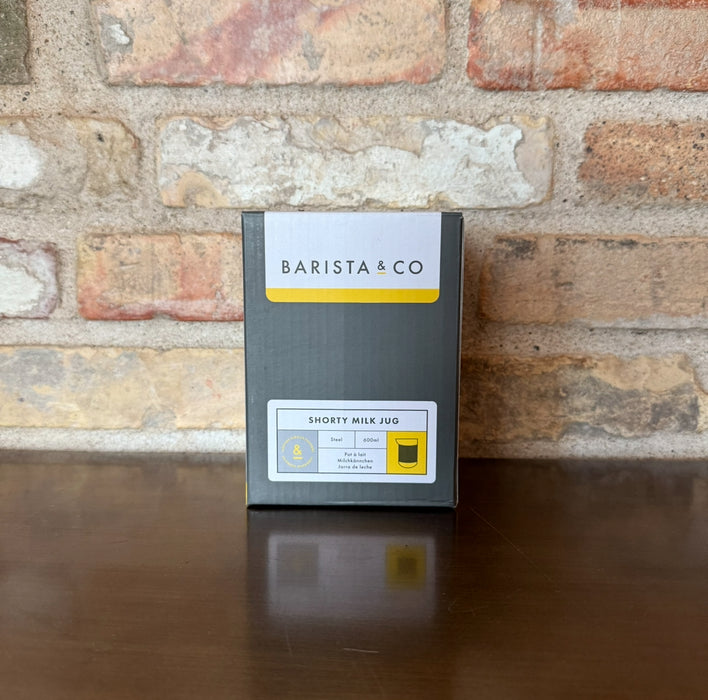 Barista &amp; Co Shorty Milk Jug Steel – 600 ml