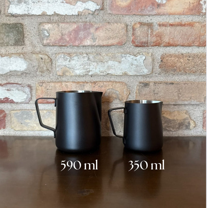 Joe Frex Barista Milk Jug – Black – 350 ml – Stainless Steel