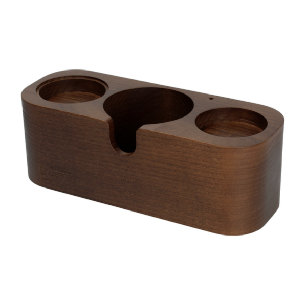 Motta - Smart station in brown wood with 3 holders