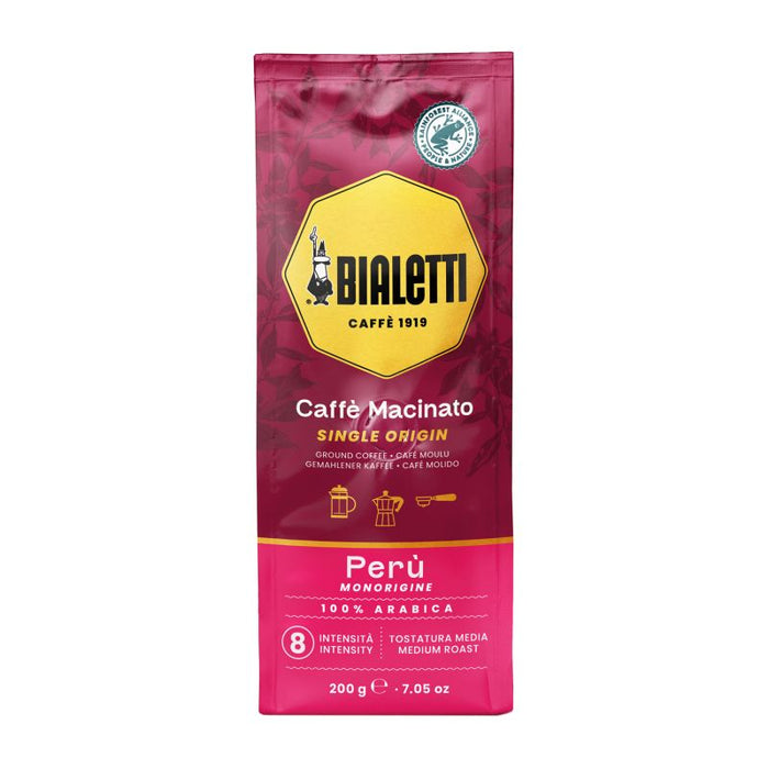 Bialetti – Caffè Macinato Peru Rainforest Espresso – Ground coffee – 200 g