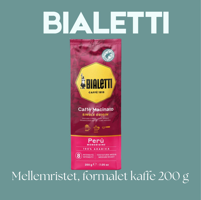Bialetti – Caffè Macinato Peru Rainforest Espresso – Ground coffee – 200 g