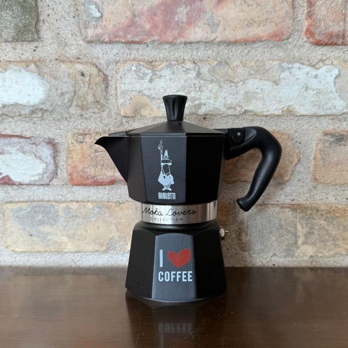 Bialetti Moka Express - Matte Black 3 Cups - Moka Lovers Collection