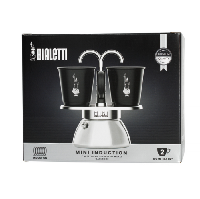 Bialetti Mini Express - 2 Cup Moka Pot (Induction)