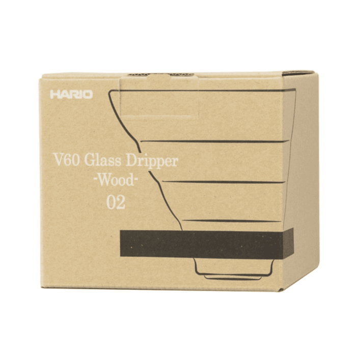 Hario V60-02 Glass Dripper – Olive Wood