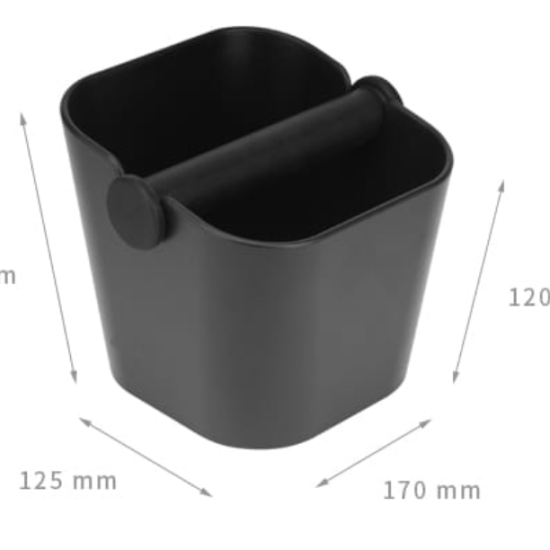Tiamo - Barista Knockbox - Black ABS