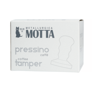 Motta Tamper 58 mm – Black/White Pattern – Flat Base
