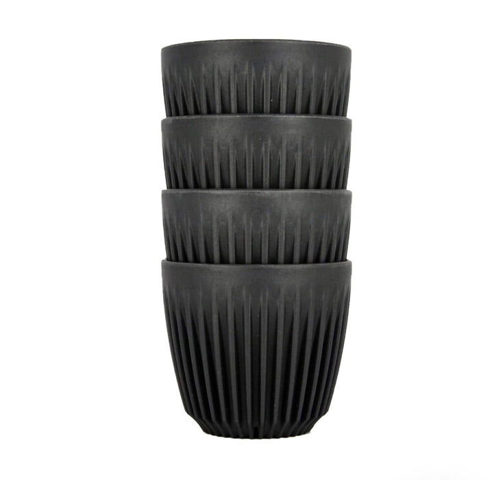 HuskeeCup 175 ml – Set of 4 (Natural &amp; Charcoal)