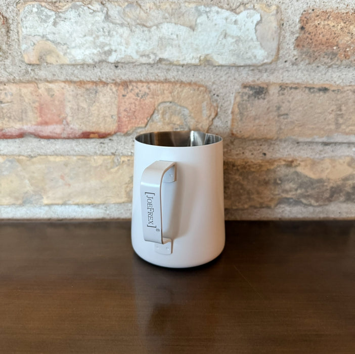 Joe Frex Barista Milk Jug – White – 350 ml – Stainless Steel
