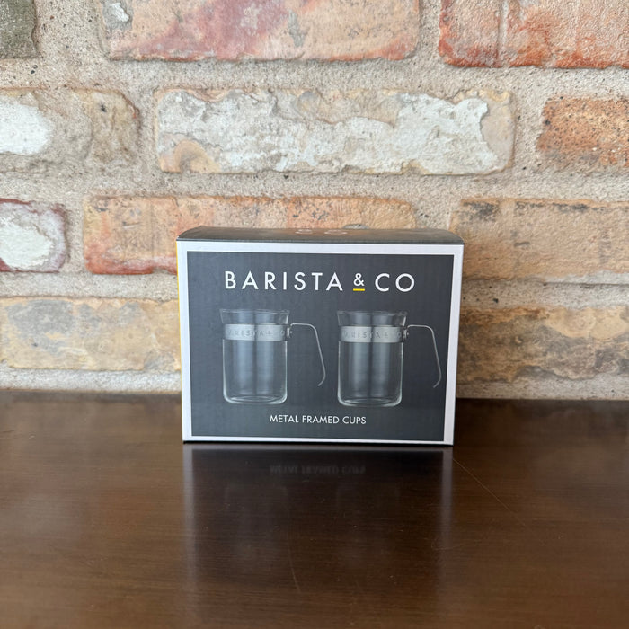 Barista &amp; Co - Coffee glass with metal frame (2 pcs.)