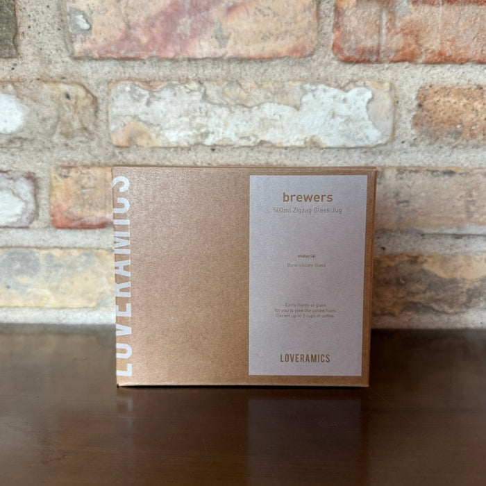 Loveramics Brewers – Zigzag Glass Jug 500 ml