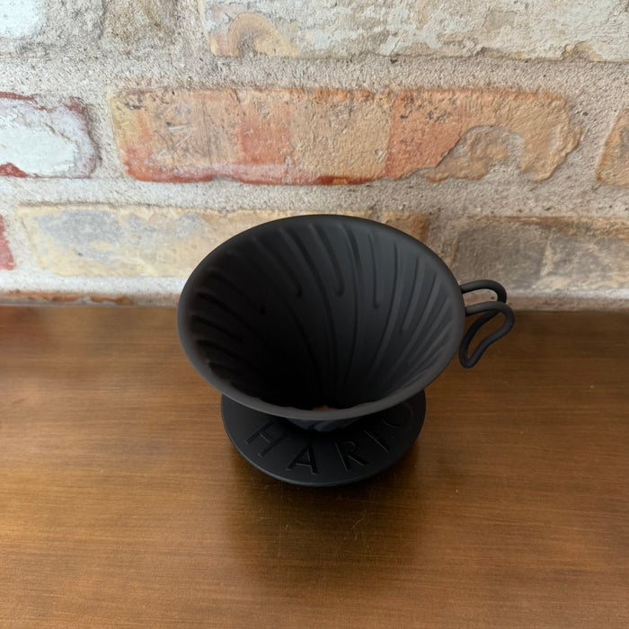 Hario V60-02 Metal Dripper with Silicone Base – Black