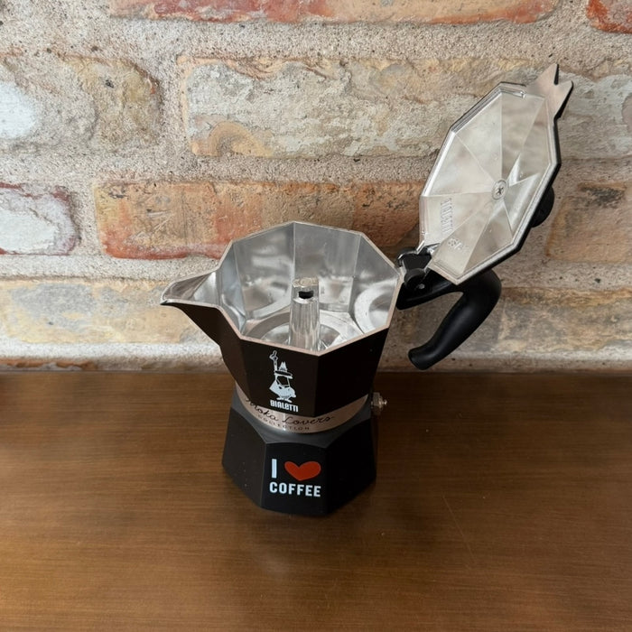 Bialetti Moka Express - Matte Black 3 Cups - Moka Lovers Collection