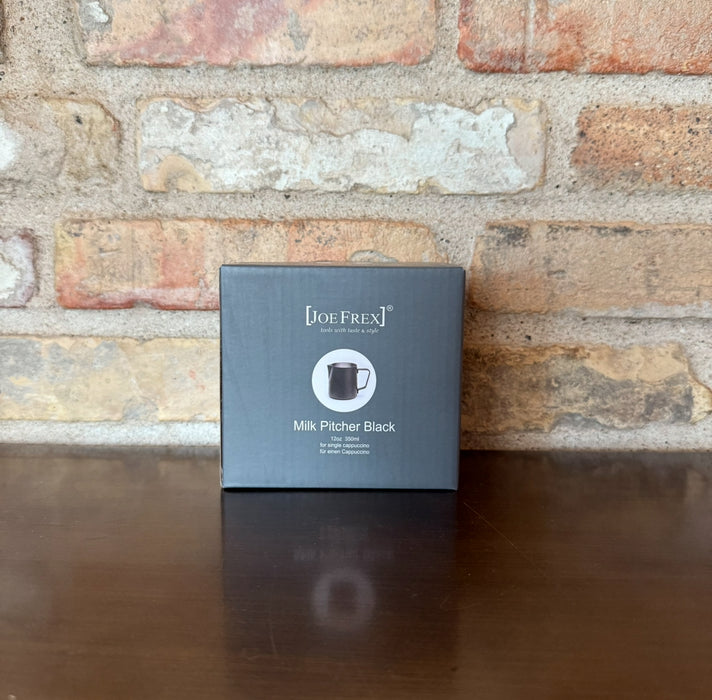 Joe Frex Barista Milk Jug – Black – 350 ml – Stainless Steel