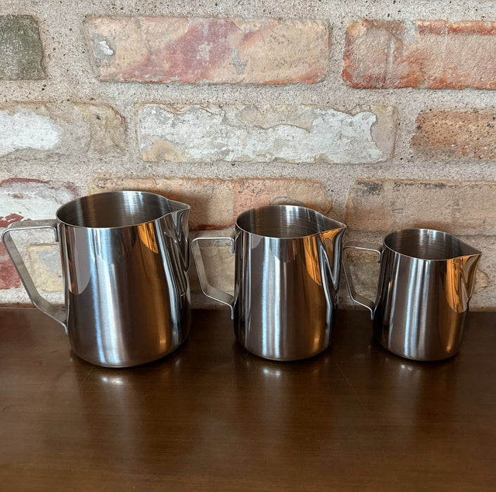 Joe Frex Milk Jug – Stainless Steel – available in 350 ml, 590 ml and 950 ml