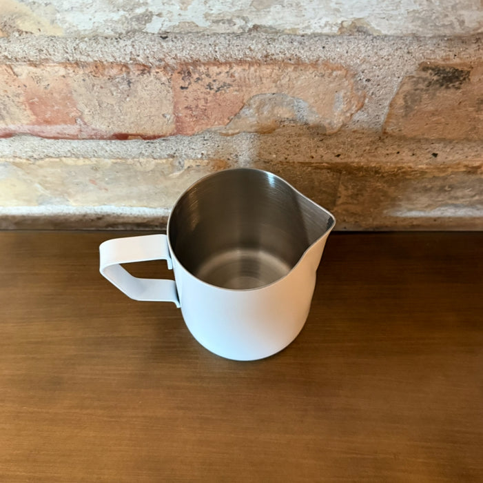 Joe Frex Barista Milk Jug – White – 350 ml – Stainless Steel