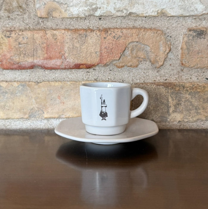 Bialetti – Set of 4 cups &amp; saucers (White, 60 ml)