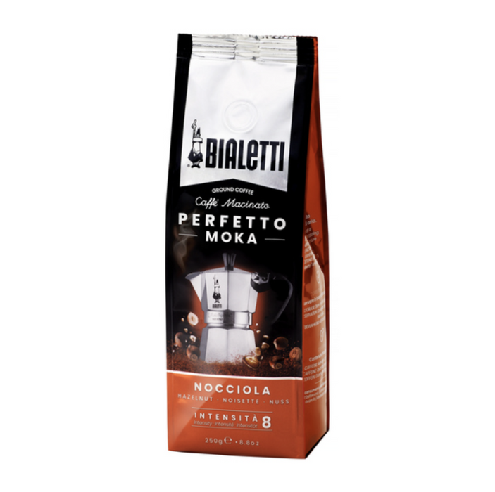 Bialetti Perfetto Moka Hazelnut (Nocciola) – Ground coffee – 250 g