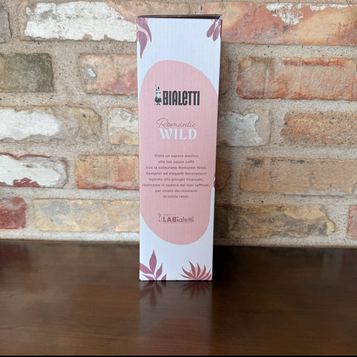 Bialetti Primavera Pink - Set of 6 Espresso cups and holder