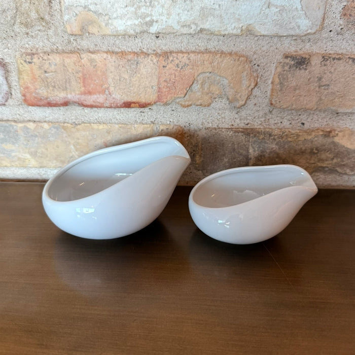 Loveramics – Ceramic Set of 2 Bean Dispenser Trays – White