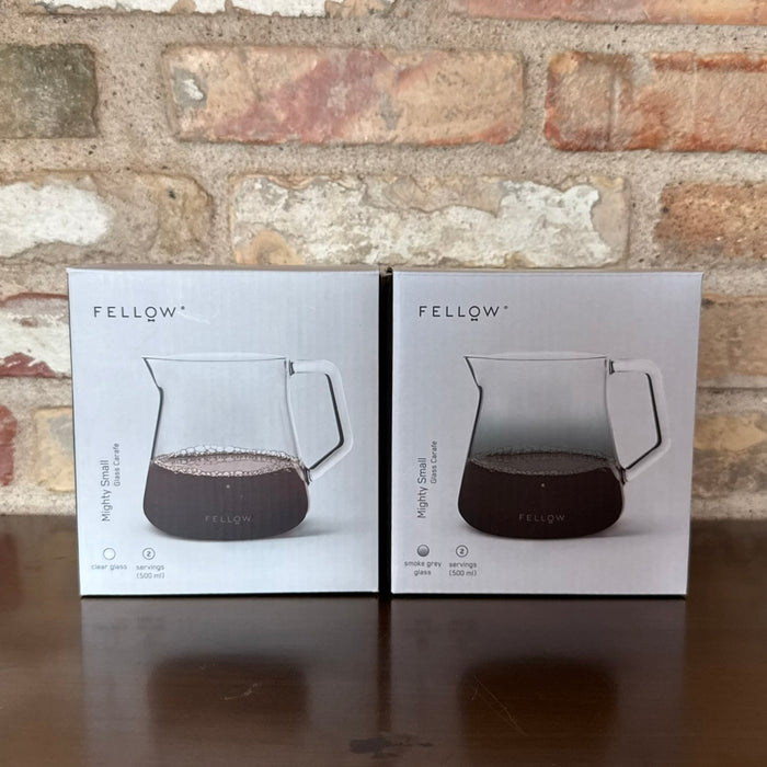 Fellow Mighty Small Glass Carafe – 500 ml Server (Smoke / Clear)