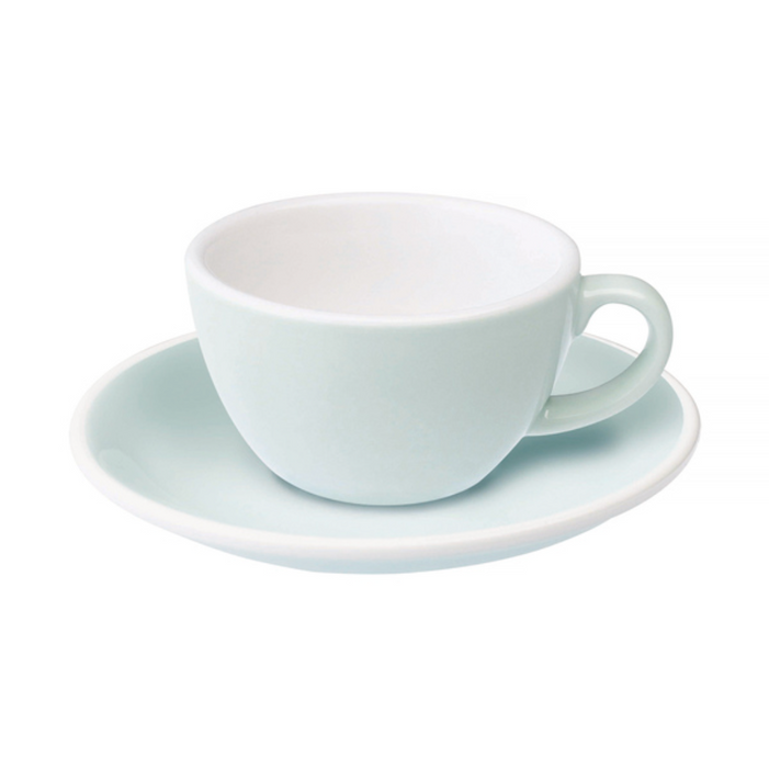 Loveramics Egg – Flat White Cup with saucer 150 ml (multiple colors)