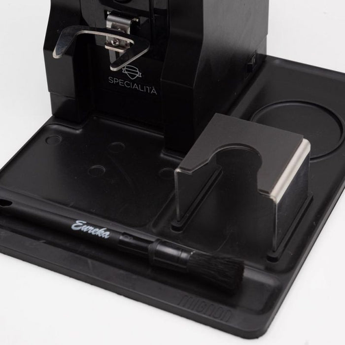 Eureka – Tamper Mat &amp; Station for Mignon Grinders – Black