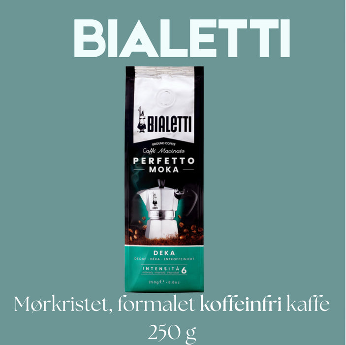 Bialetti Perfetto Moka Deka – Ground coffee – 250 g – Decaffeinated