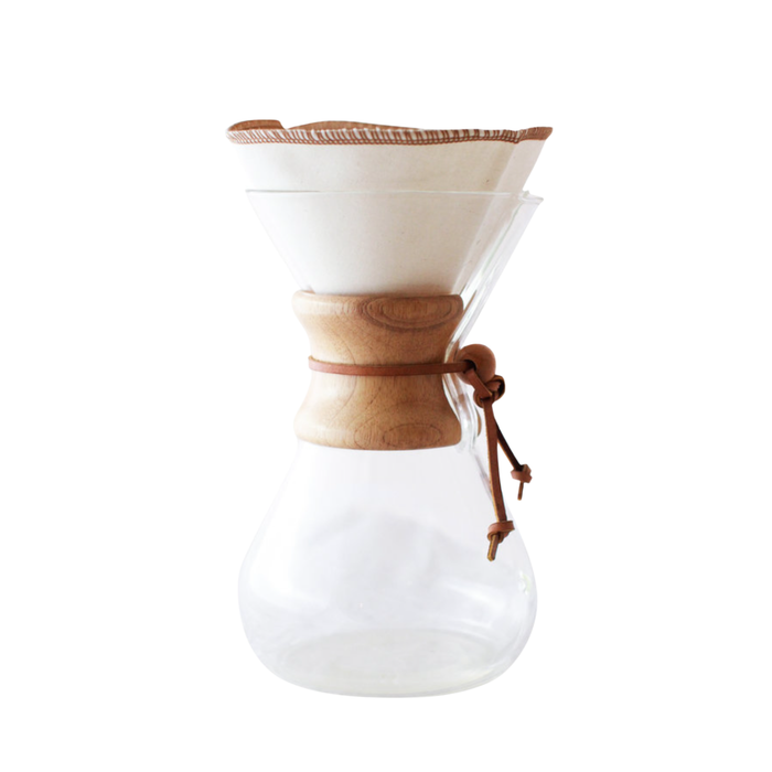 CoffeeSock Genanvendelige Kaffefiltre til Chemex 6/8/10 kopper – Halvmåne (2 stk)