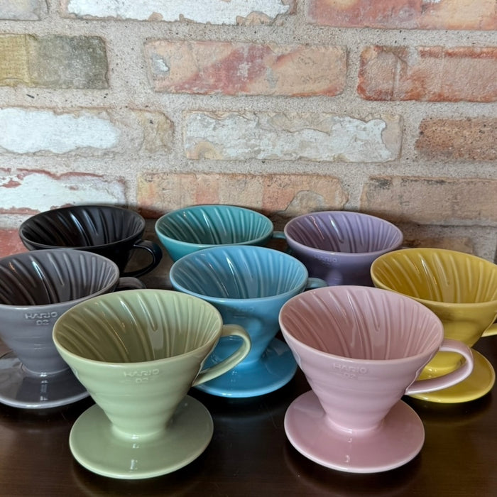 Hario V60-02 Ceramic Coffee Dripper – Multiple Colors