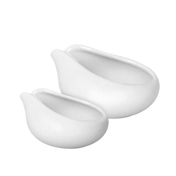 Loveramics – Ceramic Set of 2 Bean Dispenser Trays – White