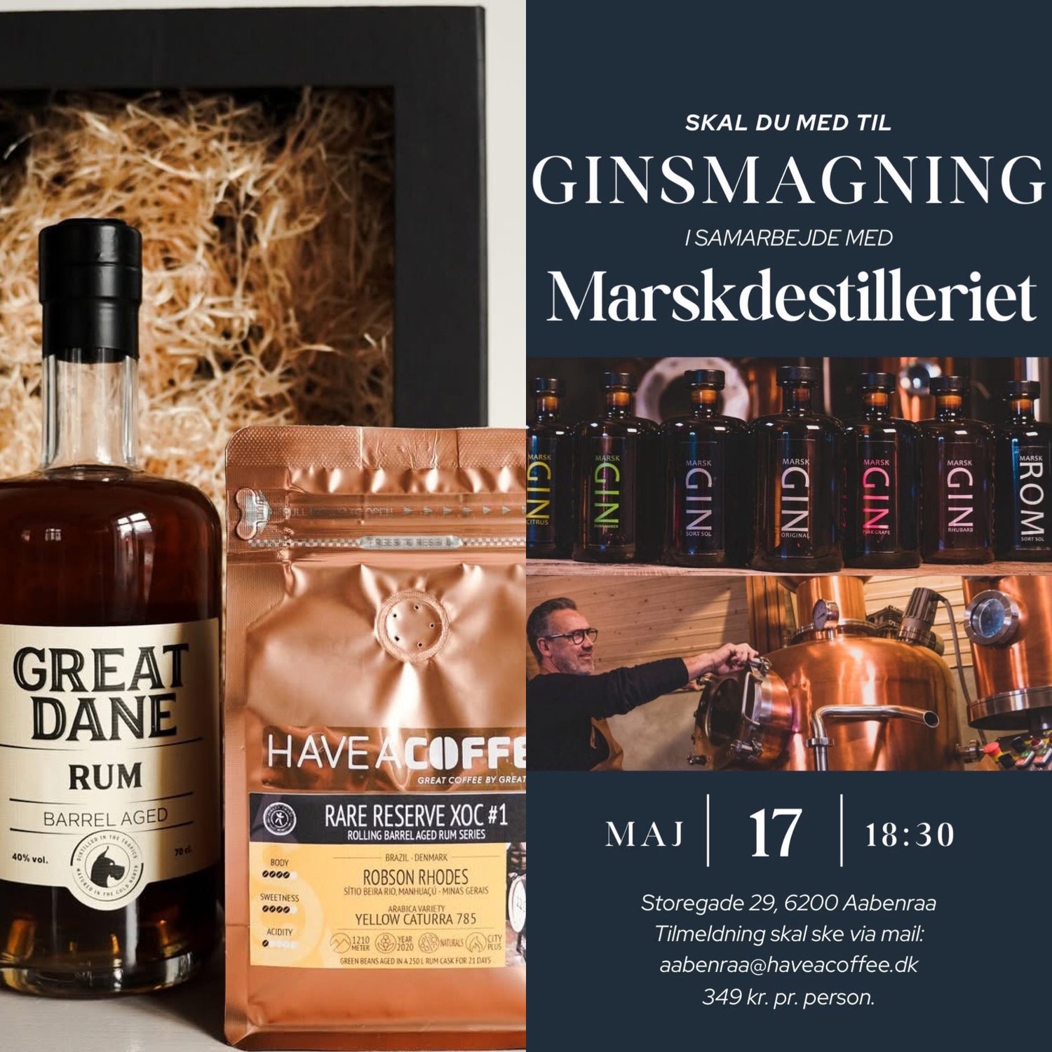 Gin tasting - Have A Coffee x Marskdestilleriet