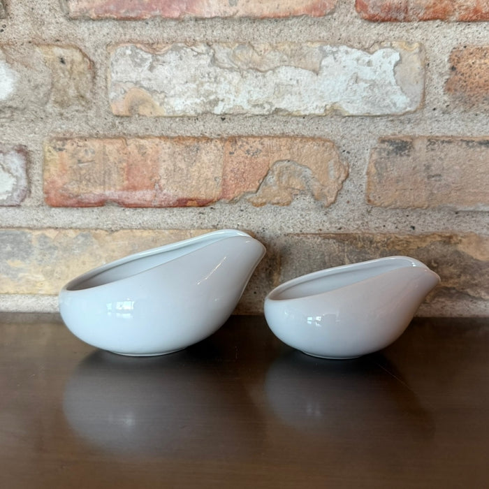 Loveramics – Ceramic Set of 2 Bean Dispenser Trays – White