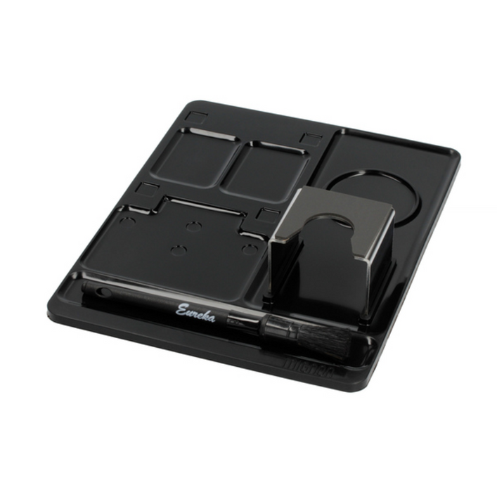 Eureka – Tamper Mat &amp; Station for Mignon Grinders – Black