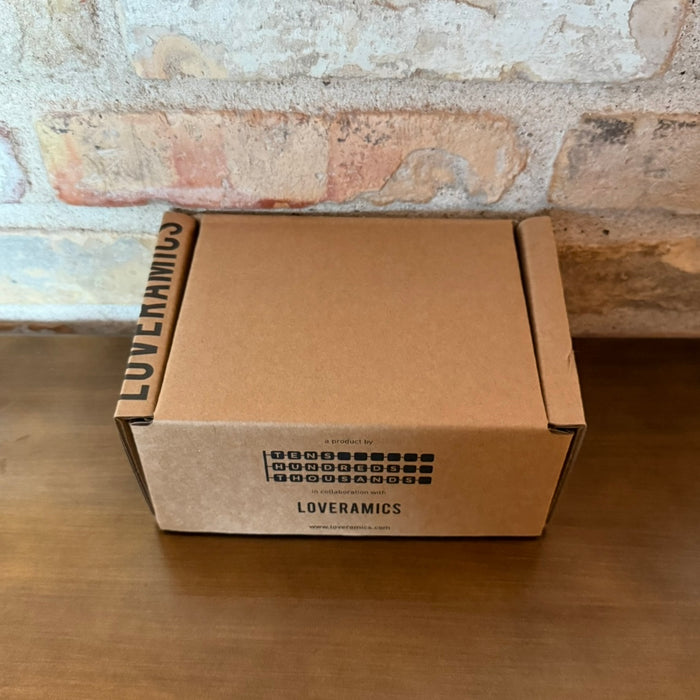 Loveramics – Ceramic Set of 2 Bean Dispenser Trays – White