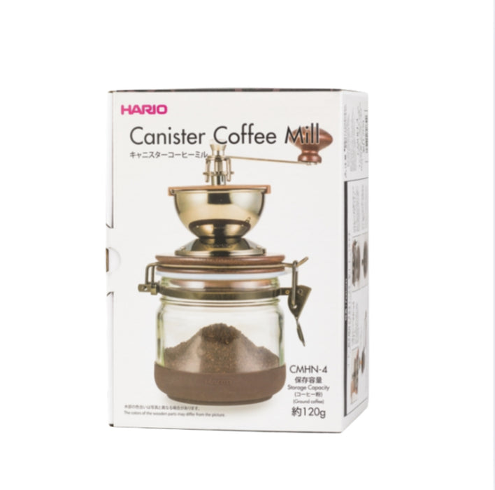 Hario – Canister Coffee Grinder with Glass Container – CMHN-4