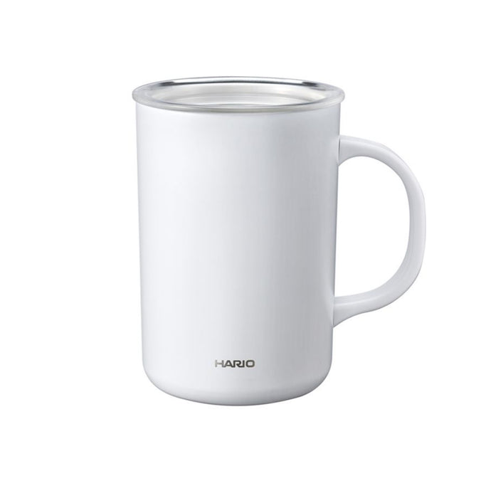 Hario Thermos Mug – 470 ml (White &amp; Black)
