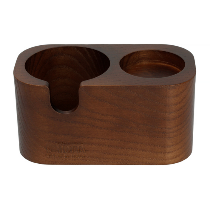 Motta - Smart station in brown wood with 2 holders