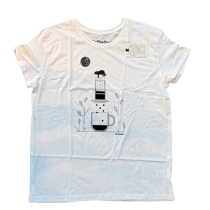 Coffeedesk T-shirt – Chemex Edition (White)