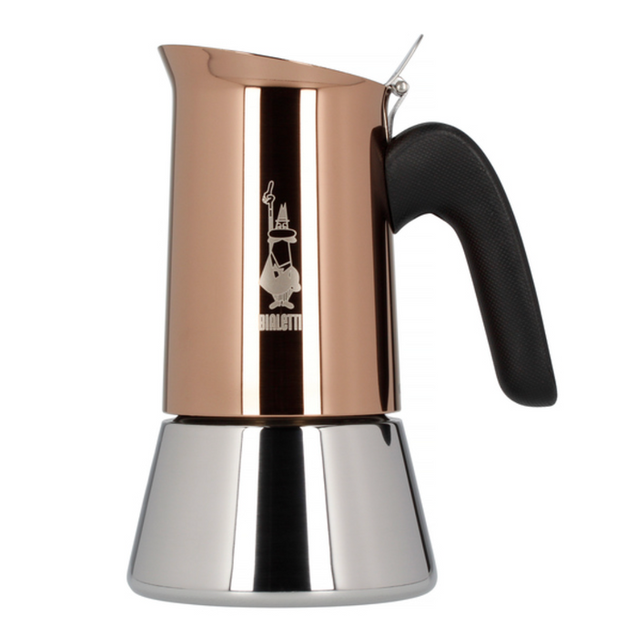 Bialetti NEW Venus 6 Cup Moka Espresso Pot – Copper (Suitable for Induction)