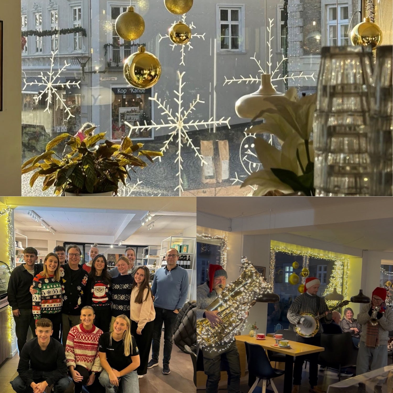 Jule stemningsbilleder fra en kaffebar 