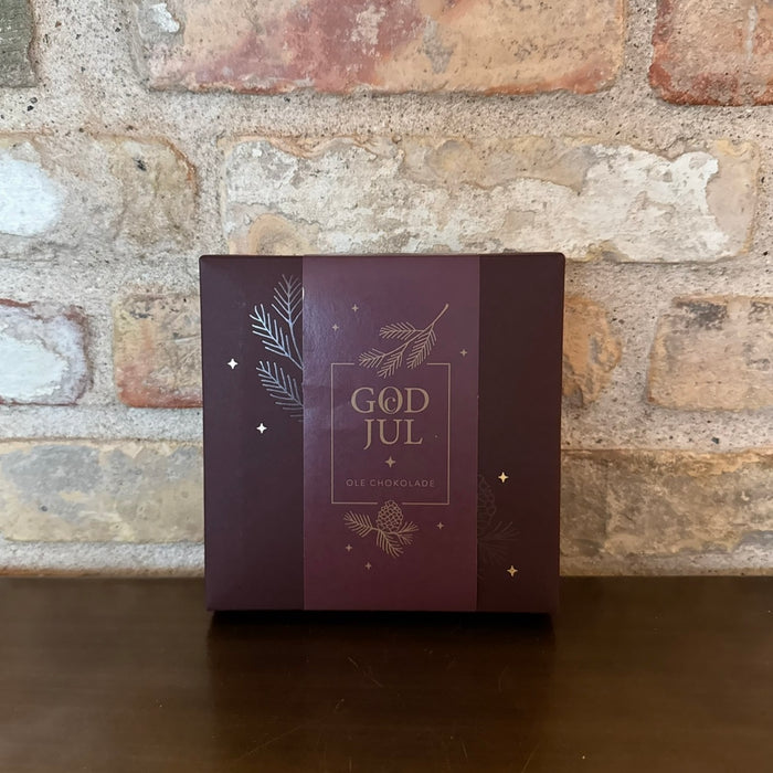 Chokolade box indpakket i rød