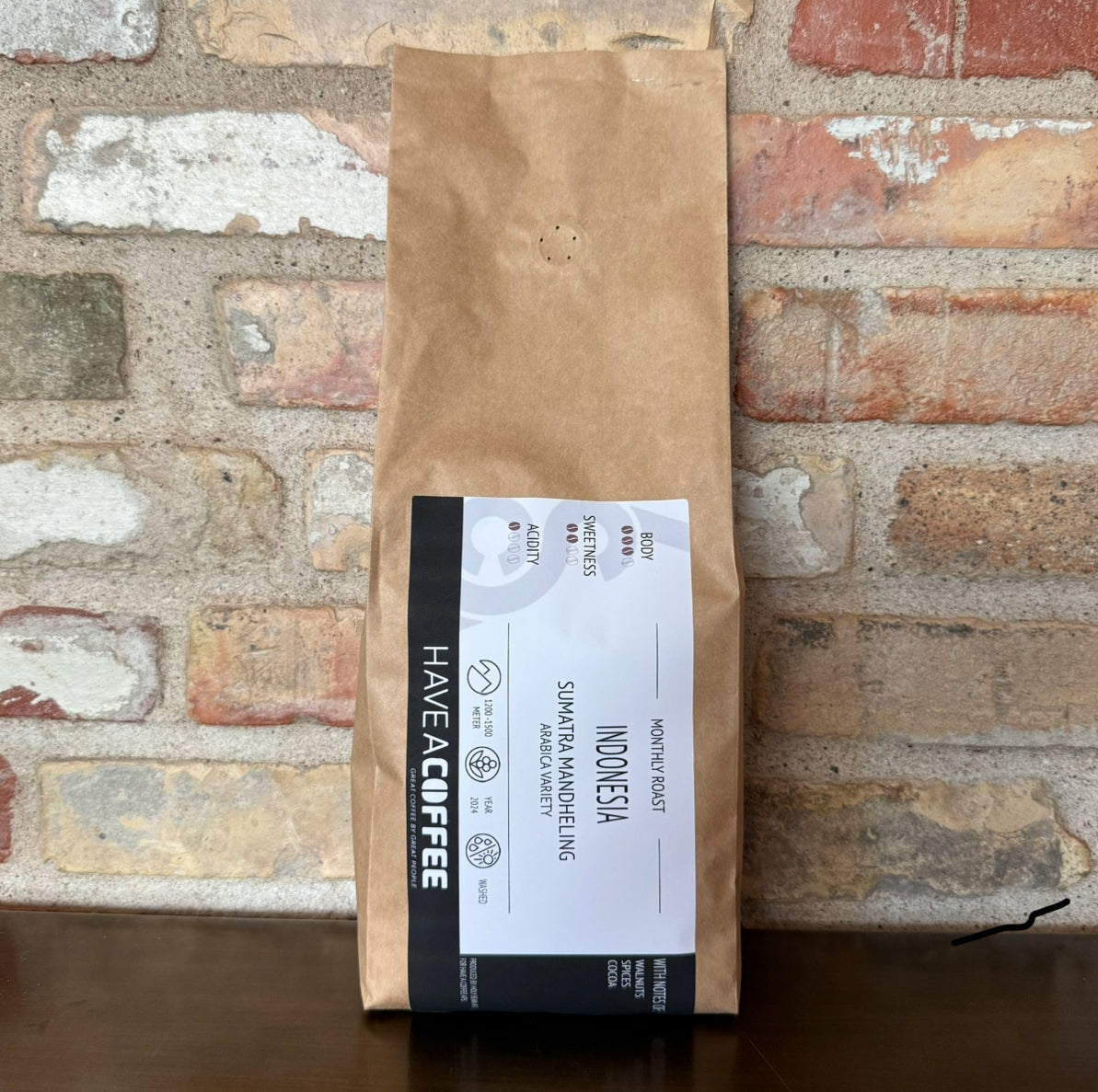 Kaffepose månedens kaffe 1 kg