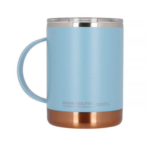 Asobu – Ultimate Coffee Mug – 360 ml (Blue &amp; White)