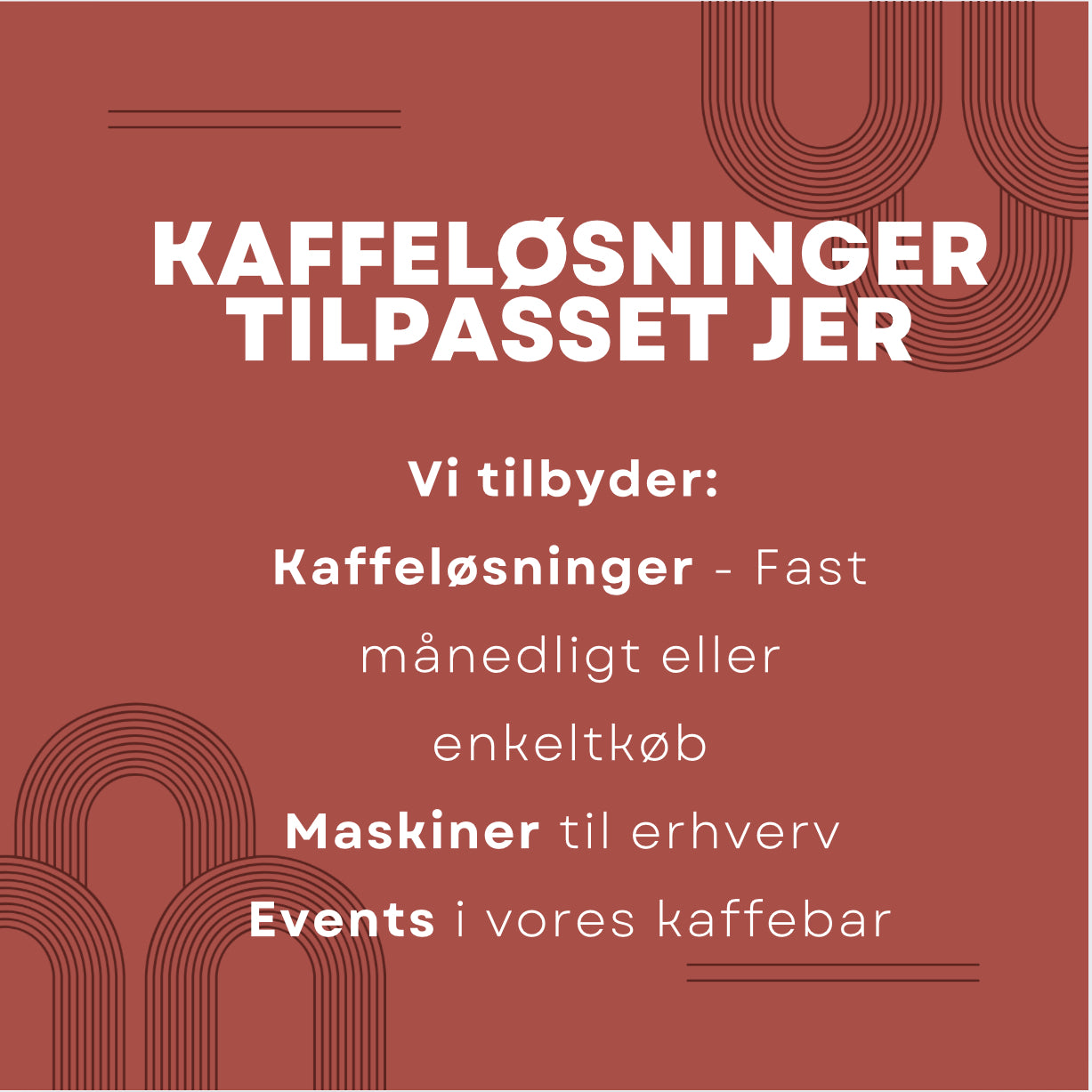 Coffee solutions for businesses